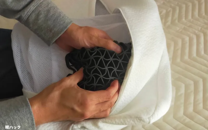 ヒツジのいらない枕　感触