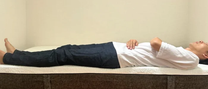 快眠タイムズマットレス3.0　あお向け　弾性